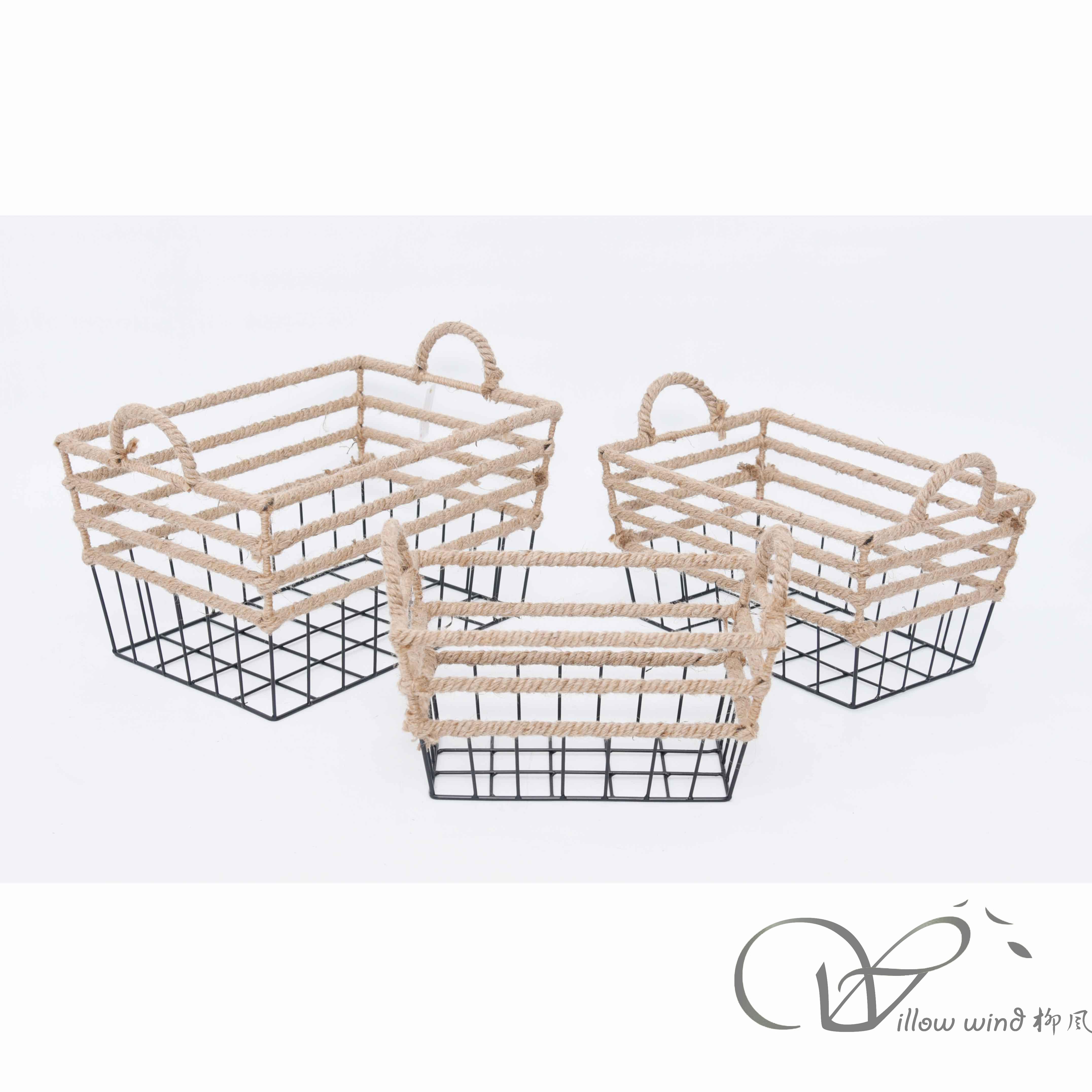 柳風(fēng)收納，客廳收納柳編筐