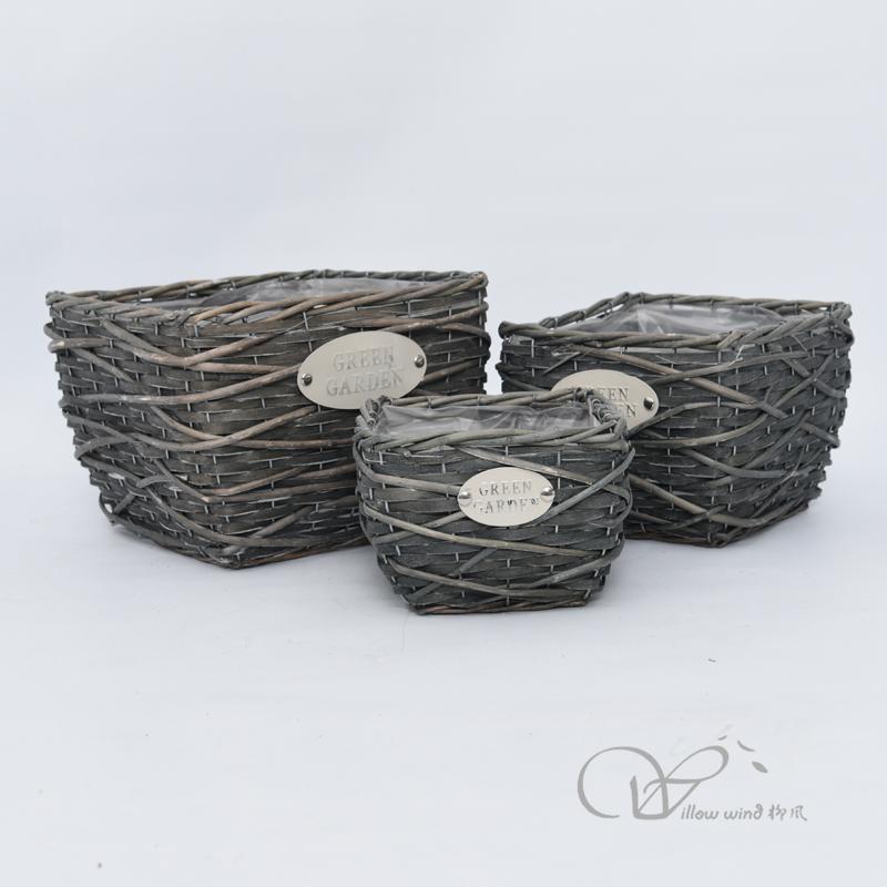 柳風(fēng)收納，客廳收納柳編筐