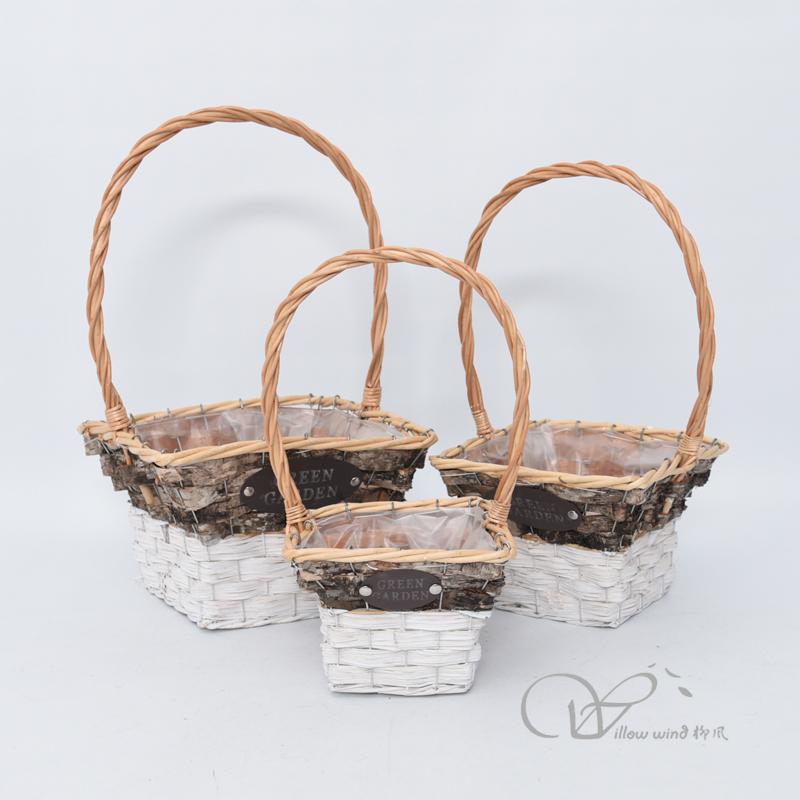 柳風收納，客廳收納柳編筐